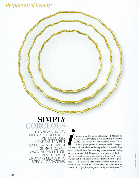 Corail Gold dinnerware