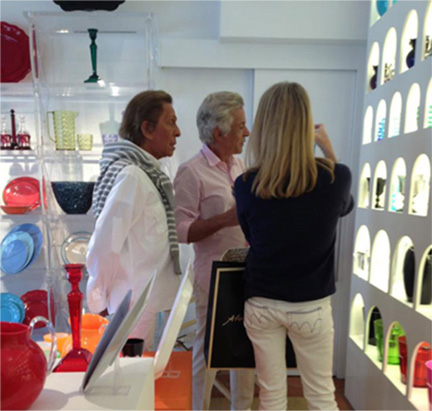 Valentino Garavani and Giancarlo Giammetti, courtesy of Mario Luca Giusti