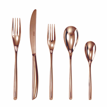 Copper flatware (Gracious Style)