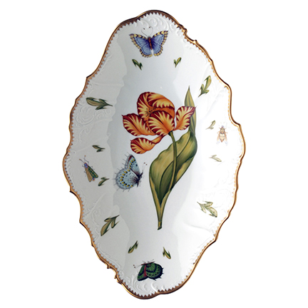 Anna Weatherley Old Master Tulips Oval Vegetable Bowl