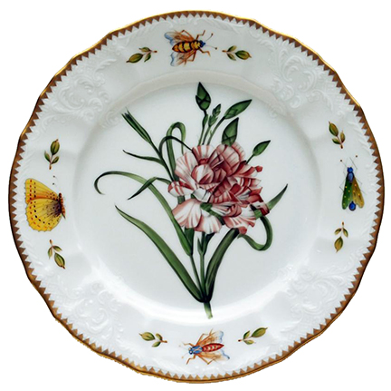 Anna Weatherley Redoute Pink Carnation Salad Plate