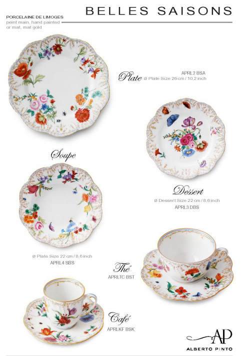 Belles Saisons Handpainted Dinnerware (Alberto Pinto)