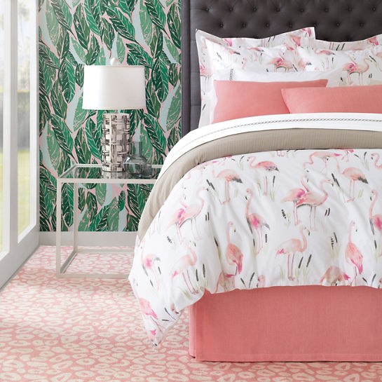 Flamingo Duvet Cover and Shams
