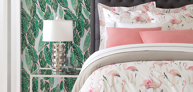 Flamingo Duvet Cover and Shams