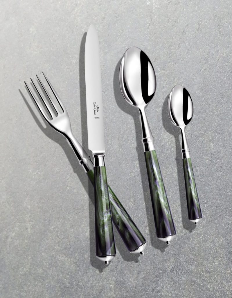 Alain Saint-Joanis Julia Green Marble Flatware