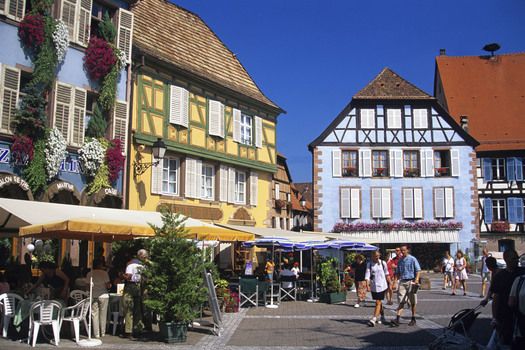 Ribeauville in Alsace region of France