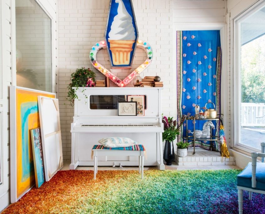 Loloi Barcelona Shag BS-01 Rainbow Rugs