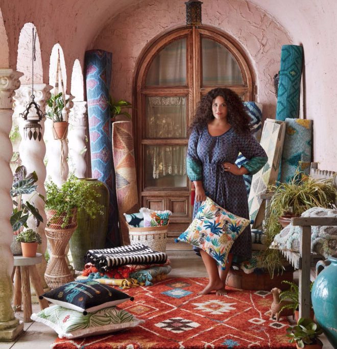 How could you not love this cozy outdoor space with designer Justina Blakeney?