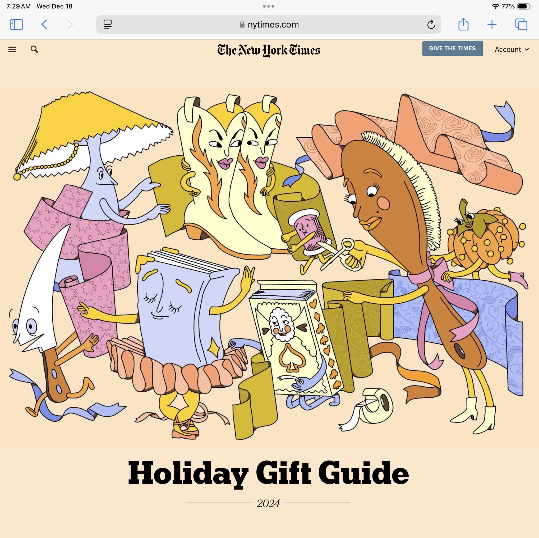 New York Times Holiday Gift Guide 2024
